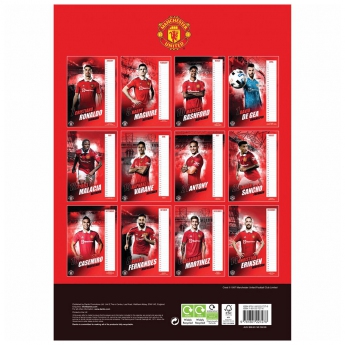 Manchester United kalendar A3 Calendar 2023