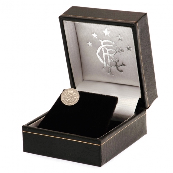 FC Rangers naušnice Ready Crest Sterling Silver Stud Earring