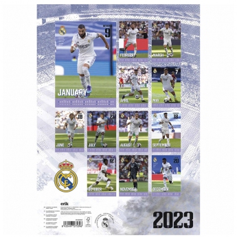 Real Madrid kalendar A3 Calendar 2023