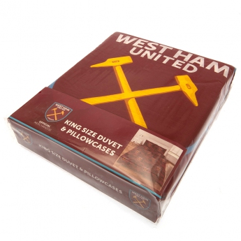 West Ham United posteljina za bračni krevet King Duvet Set PC