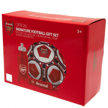 FC Arsenal nogometni set water bottle - hand pump - size 5 ball - RD
