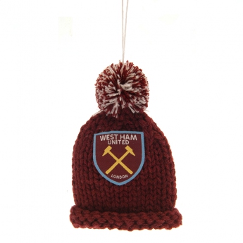 West Ham United kapa za auto Hanging Bobble Hat