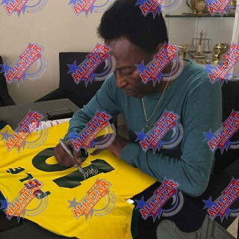 Legende nogometni dres Brasil 1970 Pele Signed Shirt
