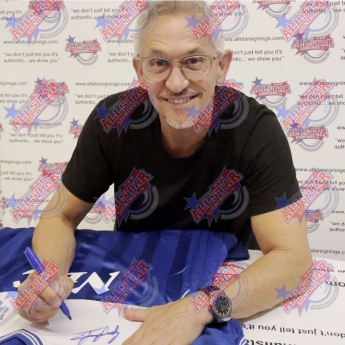 Legende nogometni dres Everton FC 1986 Lineker Signed Shirt