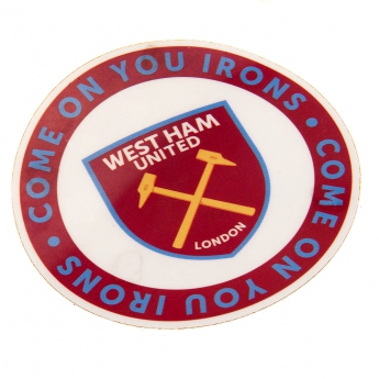 West Ham United naljepnica Single Car Sticker COYI