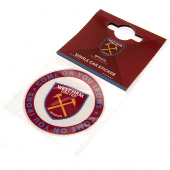 West Ham United naljepnica Single Car Sticker COYI