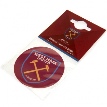 West Ham United naljepnica Single Car Sticker CR