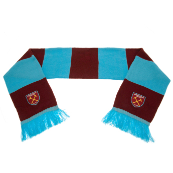 West Ham United zimski šal Bar burgundy - blue