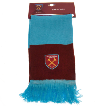 West Ham United zimski šal Bar burgundy - blue