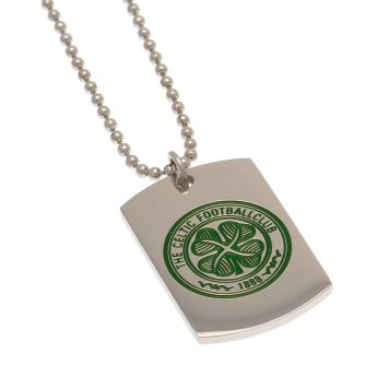 FC Celtic ogrlica s identifikacijskom pločicom za psa Enamel Crest Dog Tag & Chain