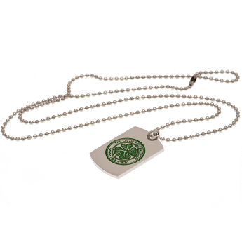 FC Celtic ogrlica s identifikacijskom pločicom za psa Enamel Crest Dog Tag & Chain