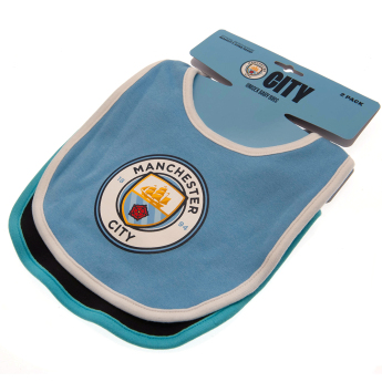 Manchester City dječji podbradak 2 Pack Bibs ES