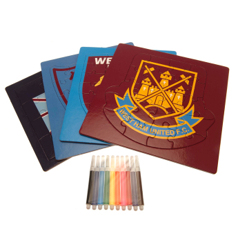 West Ham United dječje puzzle Colour-In Crest