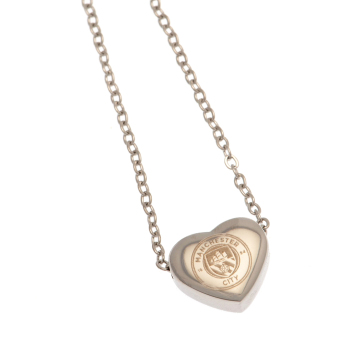 Manchester City privjesak za lančić Stainless Steel Heart Necklace