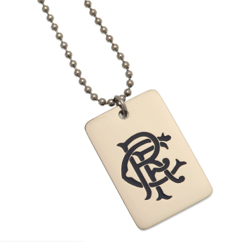 FC Rangers privjesak za psa za vrat Enamel Crest Dog Tag & Chain