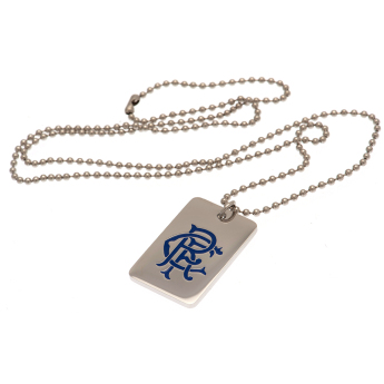FC Rangers privjesak za psa za vrat Enamel Crest Dog Tag & Chain