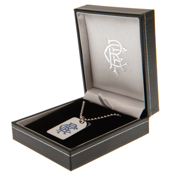 FC Rangers privjesak za psa za vrat Enamel Crest Dog Tag & Chain
