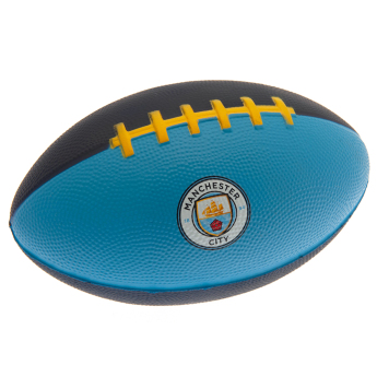 Manchester City mini lopta za američki nogomet navy blue and sky blue