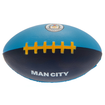 Manchester City mini lopta za američki nogomet navy blue and sky blue