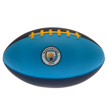 Manchester City mini lopta za američki nogomet navy blue and sky blue