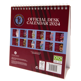 Aston Villa stolni kalendar 2024
