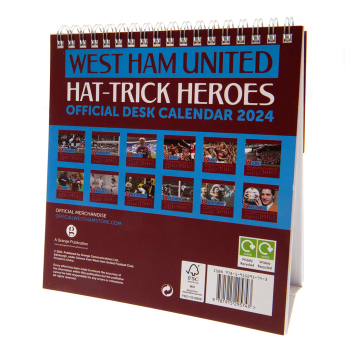 West Ham United stolni kalendar 2024