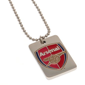 FC Arsenal ogrlica s identifikacijskom pločicom za psa Enamel Crest Dog Tag & Chain