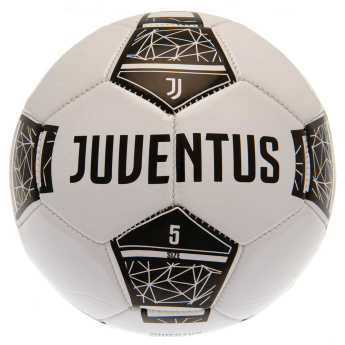 Juventus Torino nogometna lopta crest on a black and white - size 5