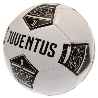 Juventus Torino nogometna lopta crest on a black and white - size 5