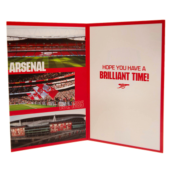 FC Arsenal rođendanska čestitka s naljepnicama Hope you have a brilliant day