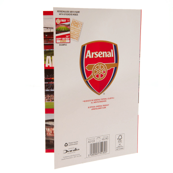 FC Arsenal rođendanska čestitka s naljepnicama Hope you have a brilliant day