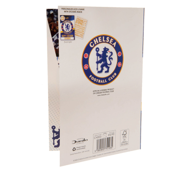 FC Chelsea rođendanska čestitka s naljepnicama Have a great day, you”re a true blue!