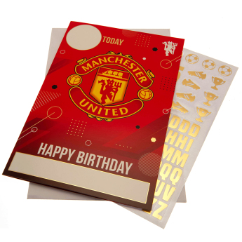 Manchester United rođendanska čestitka s naljepnicama To the No.1 Utd fan have an amazing day