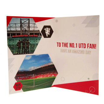 Manchester United rođendanska čestitka s naljepnicama To the No.1 Utd fan have an amazing day
