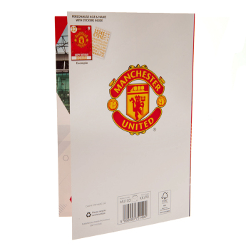 Manchester United rođendanska čestitka s naljepnicama To the No.1 Utd fan have an amazing day