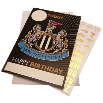 Newcastle United rođendanska čestitka s naljepnicama Hope you have a fantastic birthday!