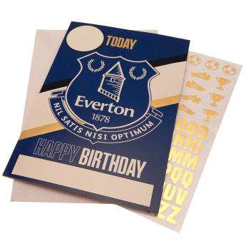 FC Everton rođendanska čestitka s naljepnicama Have a fantastic Birthday