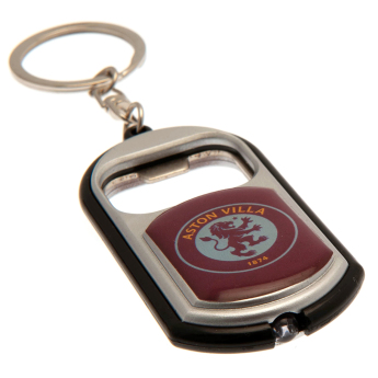 Aston Villa privjesak za ključeve s otvaračem Keyring Torch Bottle Opener red
