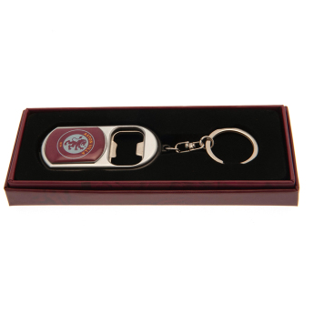 Aston Villa privjesak za ključeve s otvaračem Keyring Torch Bottle Opener red