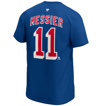 New York Rangers muška majica Mark Messier #11 Iconic Name & Number Graphic