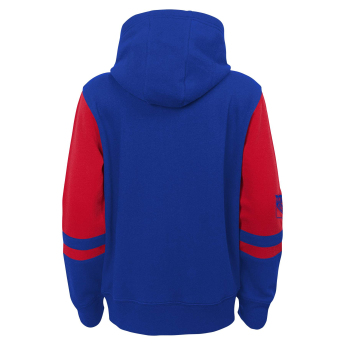 New York Rangers dječja majica s kapuljačom faceoff colorblocked fleece full-zip