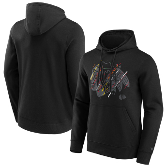 Chicago Blackhawks muška majica s kapuljačom Etch Hoodie black