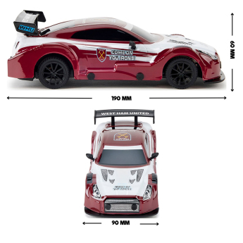 West Ham United automobil na daljinsko upravljanje Radio Control Sportscar 1:24 Scale