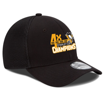 Pittsburgh Penguins kapa za bejzbol black 2016 Stanley Cup Champions 4-Time 39Thirty Flex