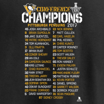 Pittsburgh Penguins muška majica 2017 Eastern Conference Champions Full Strength Roster