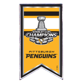 Pittsburgh Penguins značka 2017 Stanley Cup Champions Banner Pin