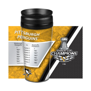 Pittsburgh Penguins šalica 14oz. 2017 Stanley Cup Champions Full Wrap Tumbler