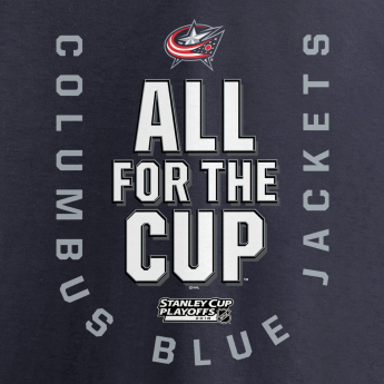 Columbus Blue Jackets ženska majica grey 2018 Stanley Cup Playoffs Bound Behind The Net