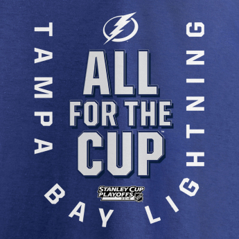 Tampa Bay Lightning ženska majica blue 2018 Stanley Cup Playoffs Bound Behind The Net