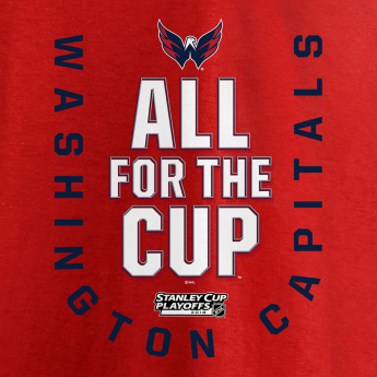 Washington Capitals muška majica red 2018 Stanley Cup Playoffs Bound Behind The Net